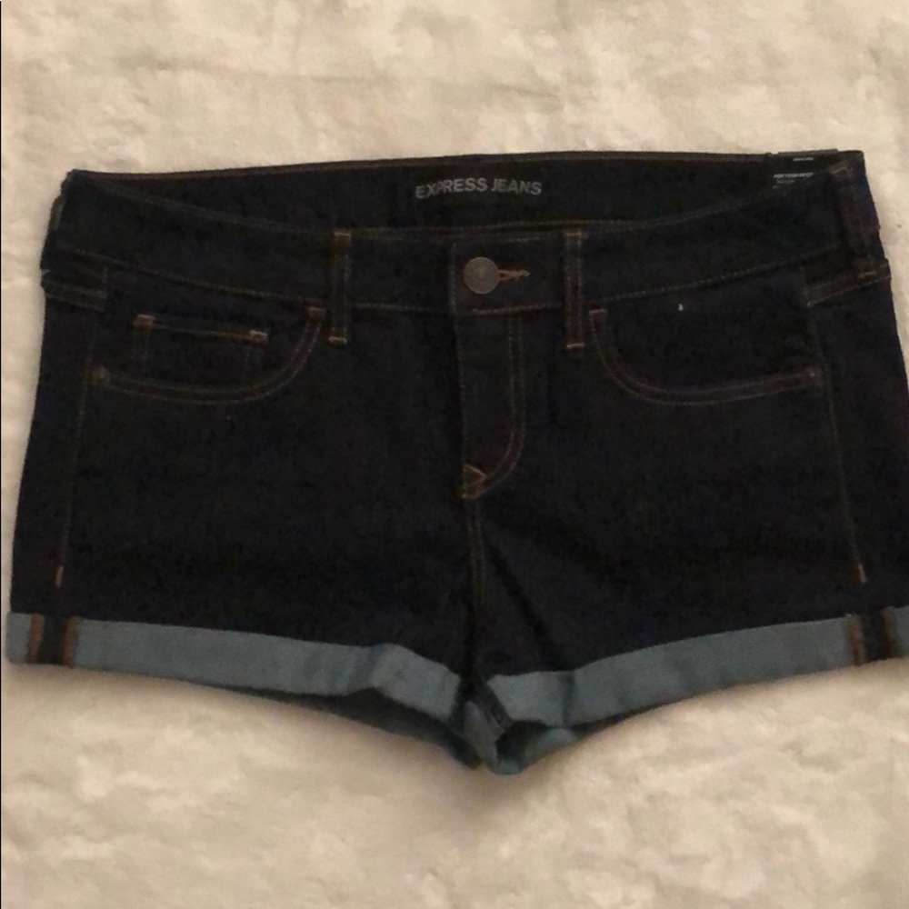Express denim shorts